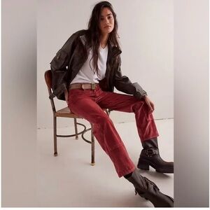 We The Free Risk Taker High Rise Straight Corduroy Pants